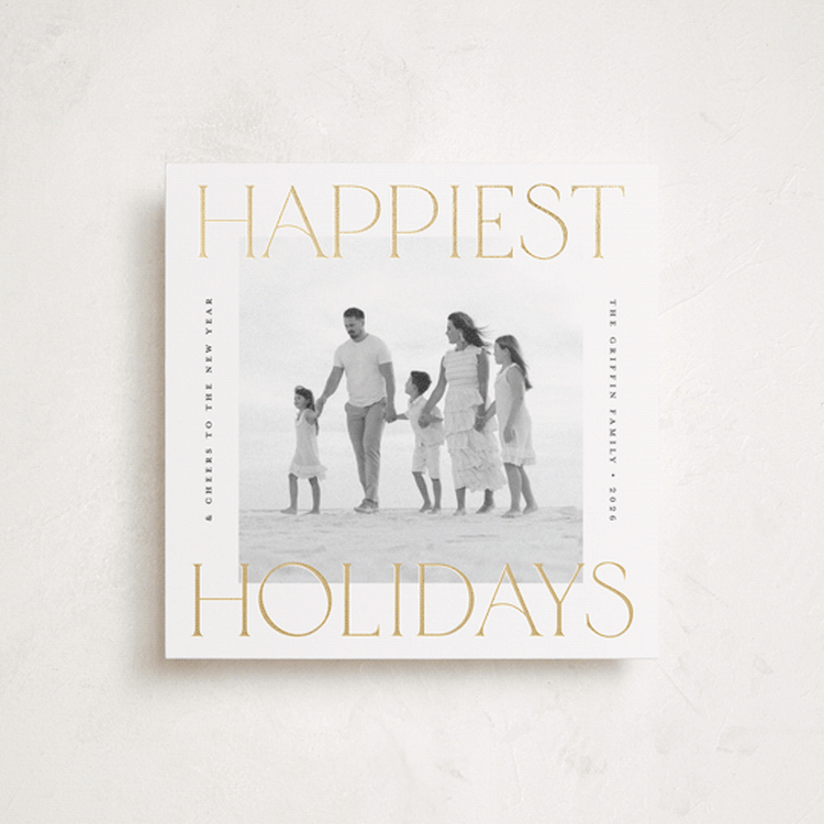 "Equilateral" - Holiday Cards in Snow by Pink House Press - Front