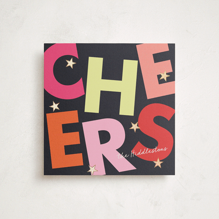 "Disco" - Holiday Cards in Bubblegum by Morgan Kendall - Front