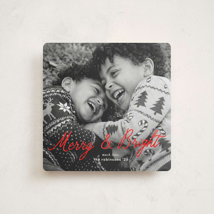 "A sparkling Christmas season" - Holiday Cards in Santa Suit by Blustery August - Front