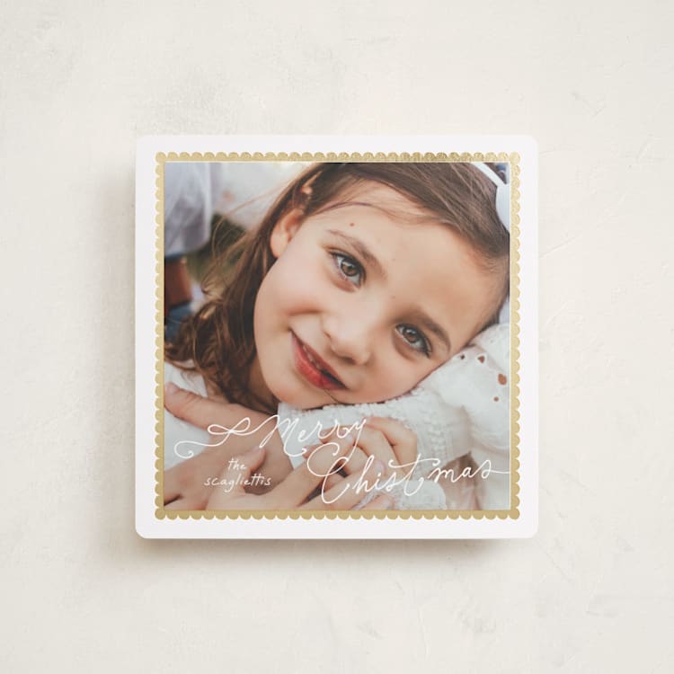 "Scallops" - Holiday Cards in Snow by Tamara Hilje - Front