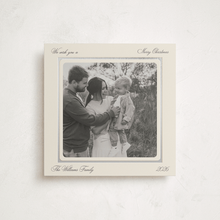 "Laurent" - Holiday Cards in Cream by Robert and Stella - Front
