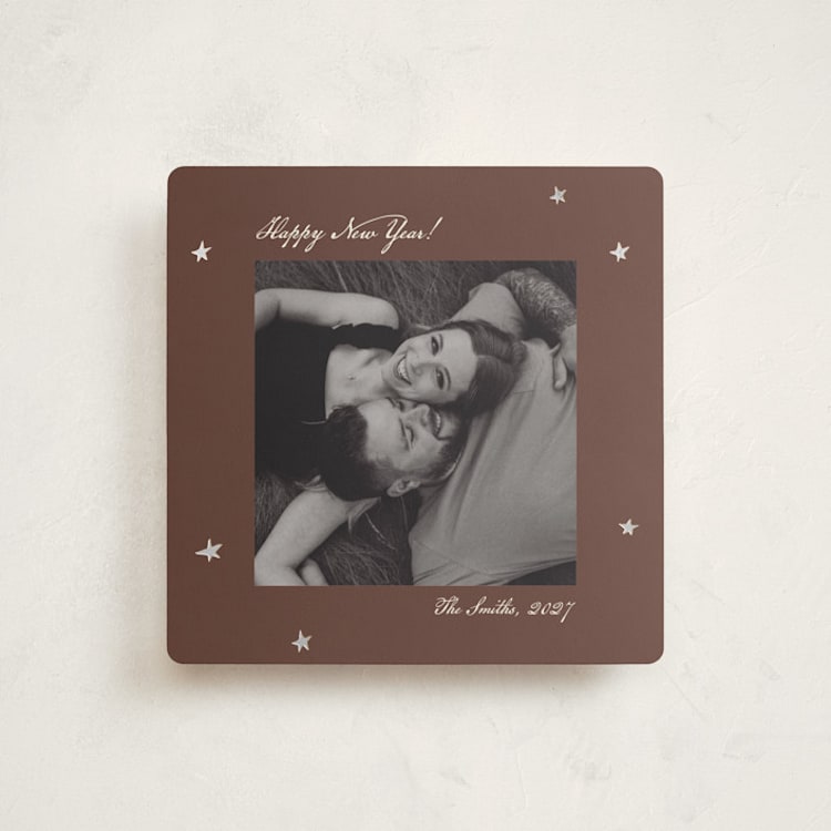 "Midnight Wishes" - Holiday Cards in Choco by Cass Loh - Front