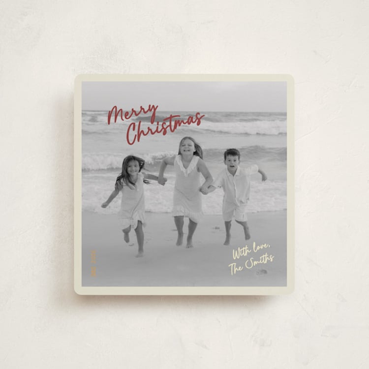 "Old is Cool Christmas" - Holiday Cards in Holly Berry by Helena Vitto - Front