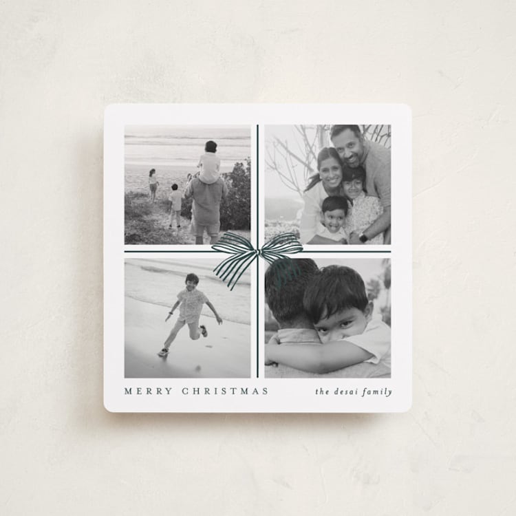 "Square Present" - Holiday Cards in Night by Brooke Chandler - Front