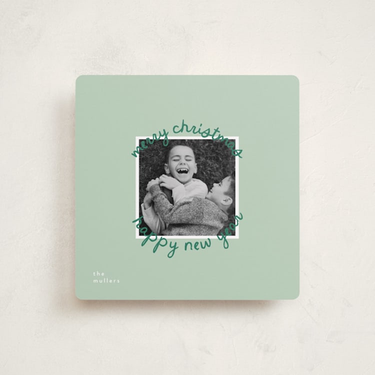 "Circale" - Holiday Cards in Mistletoe by Christie Garcia - Front