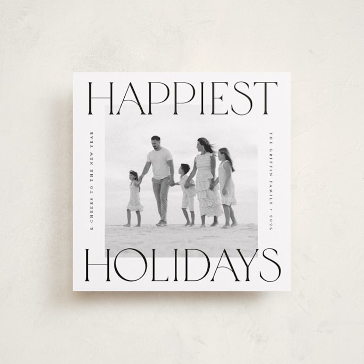 "Equilateral" - Holiday Cards in Snow by Pink House Press - Front