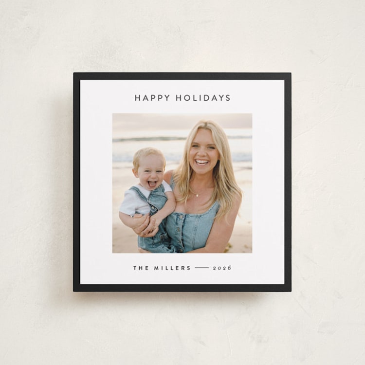 "square" - Holiday Cards in Charcoal by JoAnn Jinks - Front