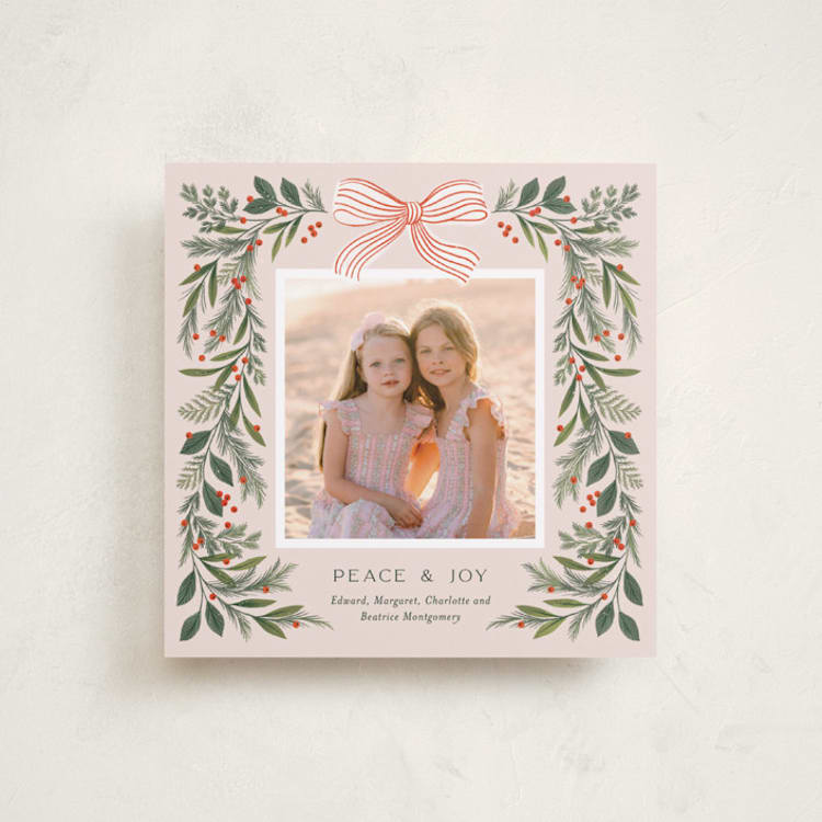Lovely Garland Holiday Square Cards