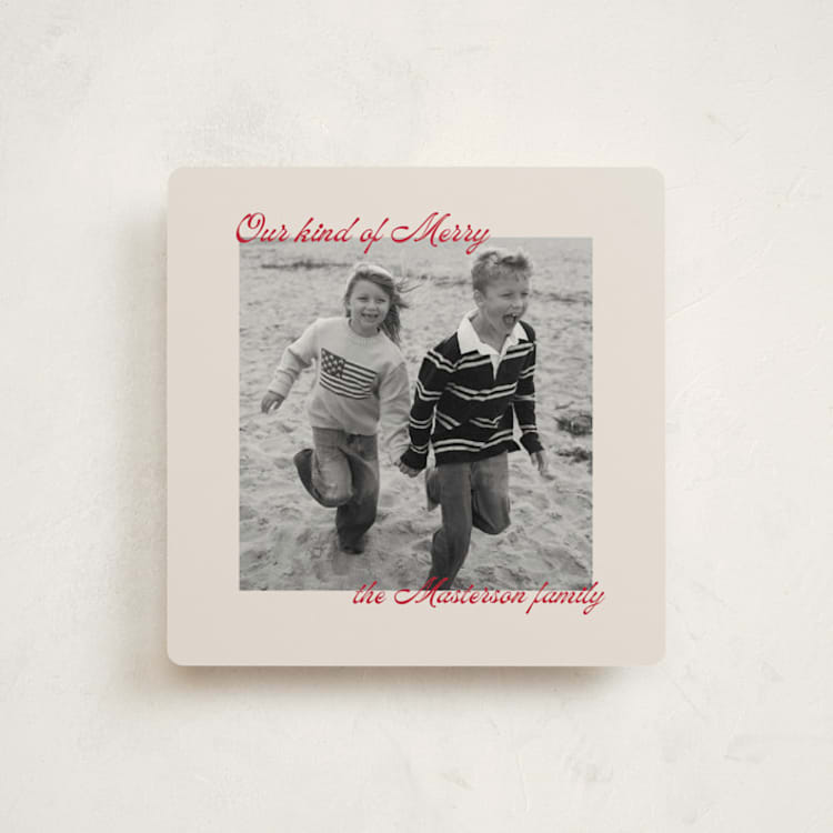 "Jovial" - Holiday Cards in Champagne by Jelena Vuletic - Front