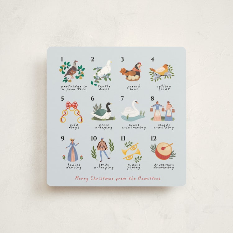 "Twelve Days of Christmas" - Holiday Cards in Ice by Sherley Ferreira - Front
