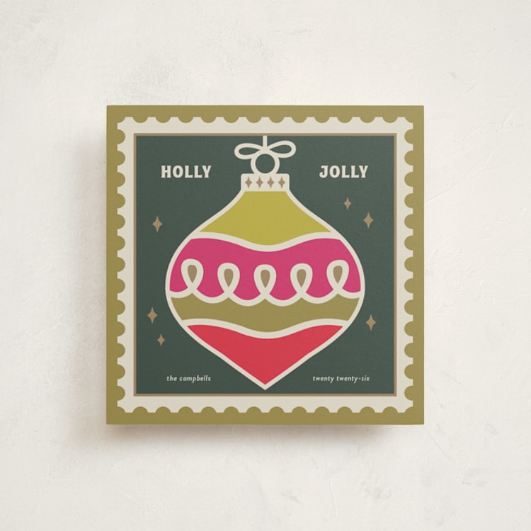 "Bauble stamp" - Holiday Cards in Fir by Tatjana Koraksic - Front