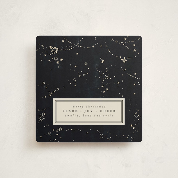 "stellar beads" - Holiday Cards in Midnight by Anastasia Makarova - Front