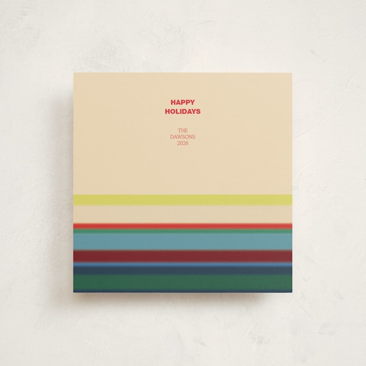"Gradients" - Holiday Cards in Sugar Cookie by Studio Suku - Front