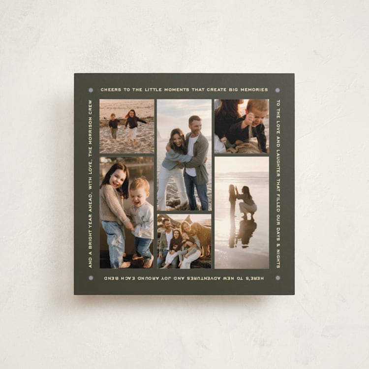 "Memorable Year" - Holiday Cards in Pine Needle by Jenna Holcomb - Front