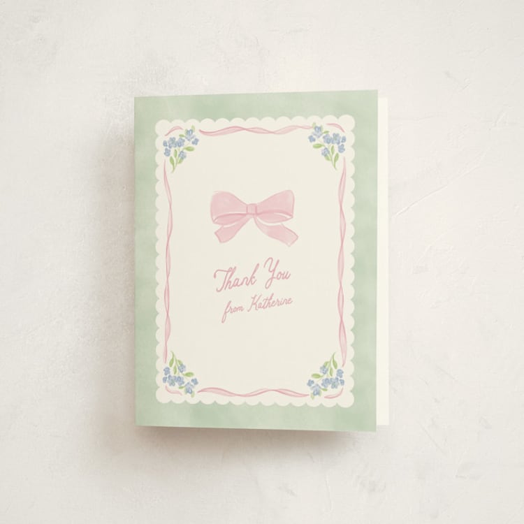 "Little fleur" - Baby Shower Thank You Cards in Cupcake by Creo Study - Front