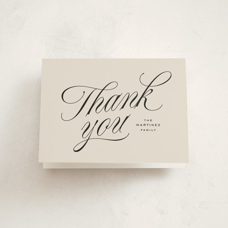 "Hello there" - Baby Shower Thank You Cards in Parchment by Lea Delaveris - Front