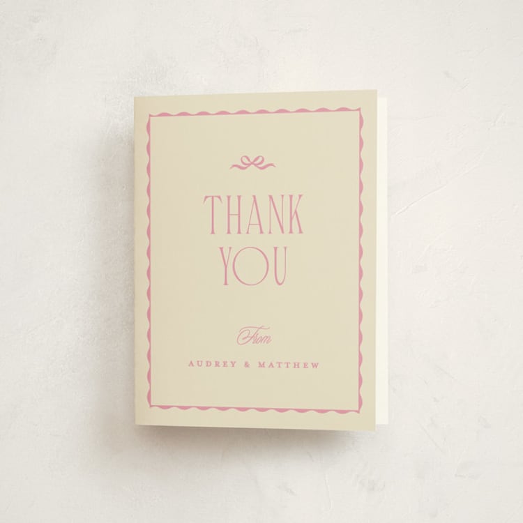 "la patisserie" - Baby Shower Thank You Cards in Taffy by Kristie Kern - Front