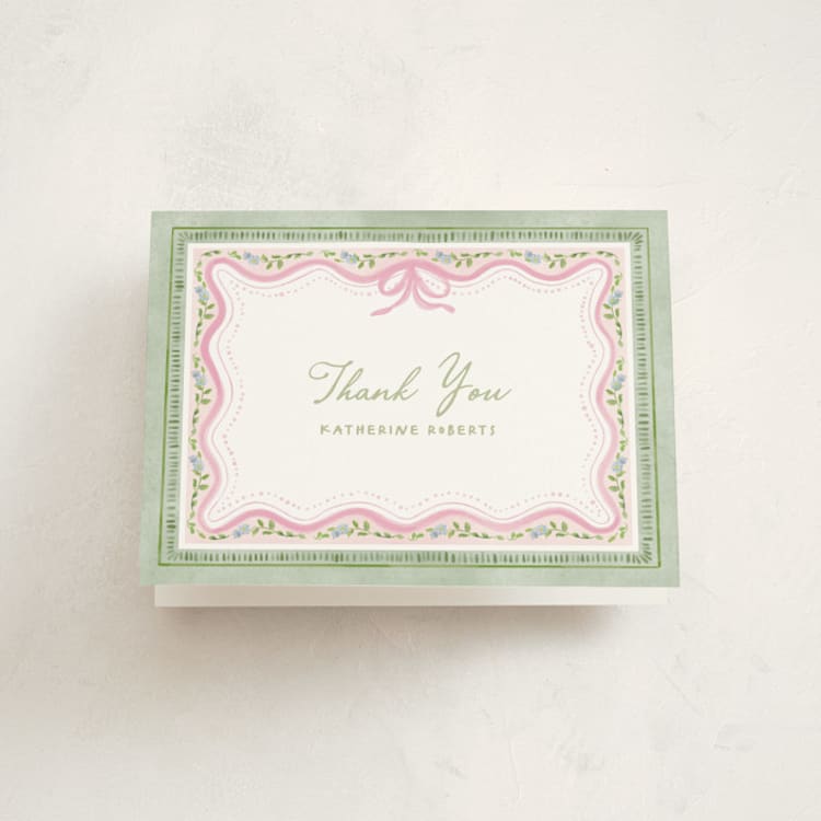 "Baby in bloom" - Baby Shower Thank You Cards in Garden Glory by Creo Study - Front