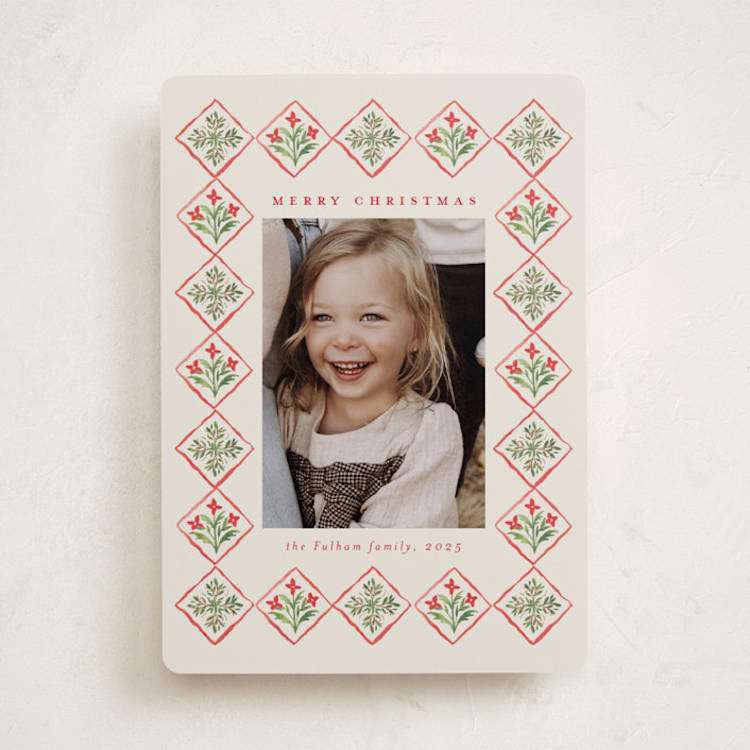 "Gretchen" - Holiday Cards in Ivory by Petra Kern - Front