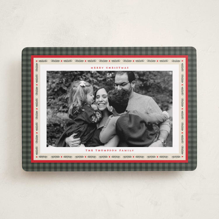 "Festive Evergreen" - Holiday Cards in Fir by Ashley Iwafuchi - Front