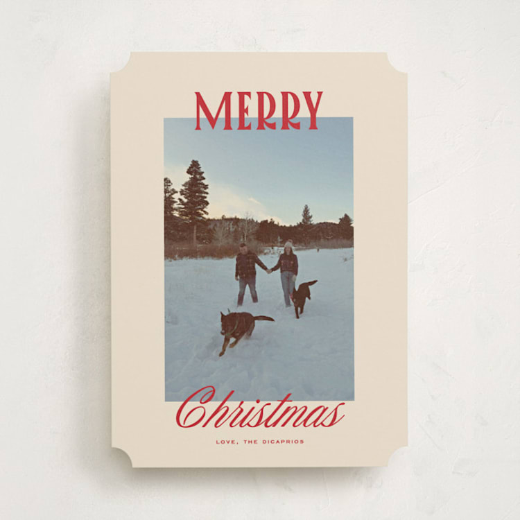 "Modern Classic" - Holiday Cards in Stocking by Creo Study - Front