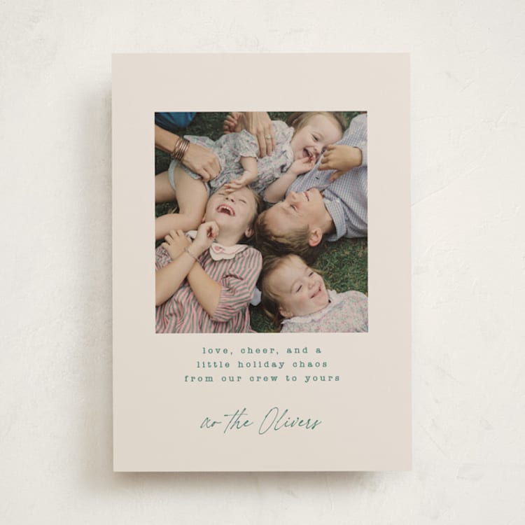 "The Crew" - Holiday Cards in Evergreen by Kristie Kern - Front