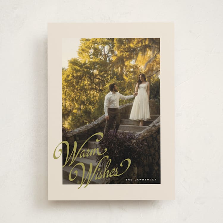 "Whimsical Wishes" - Holiday Cards in Spearmint by Ekko Studio - Front