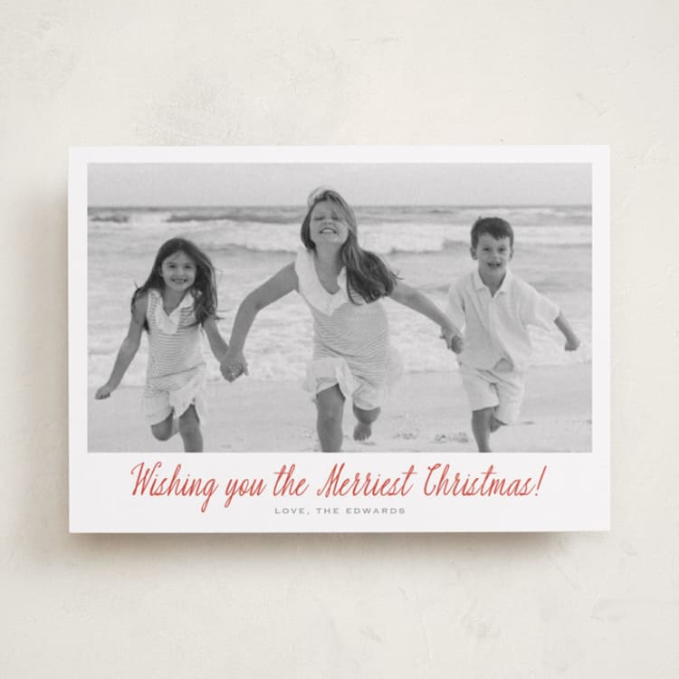 "Merry Fun" - Holiday Cards in Scarlet by Carolyn MacLaren - Front