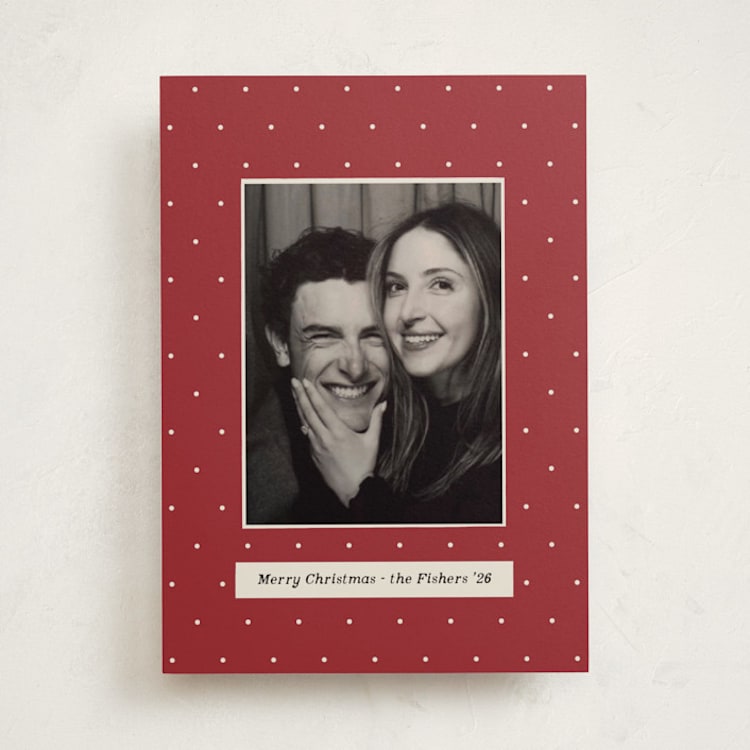 "Merry Day" - Holiday Cards in Cranberry by Ani Somi - Front