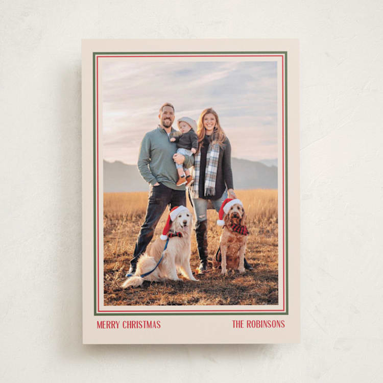 "Simple frame" - Holiday Cards in Stocking by Creo Study - Front