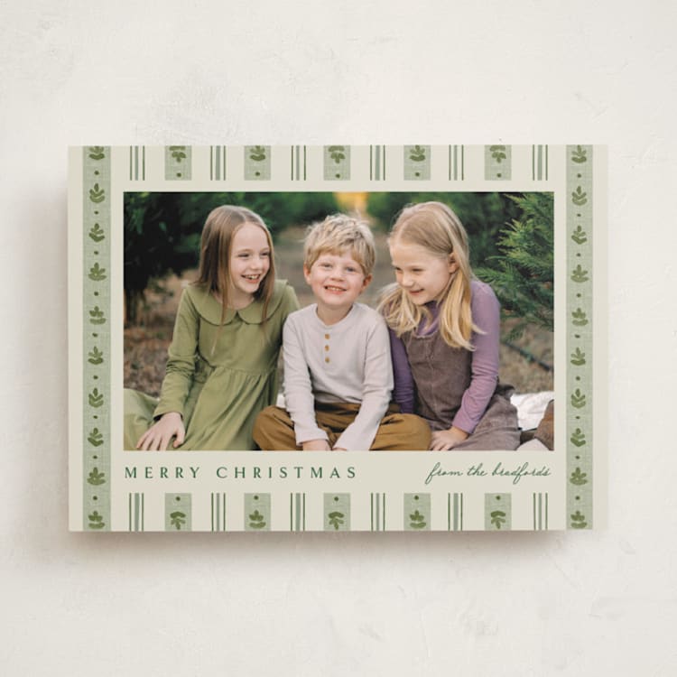 "Brigham" - Holiday Cards in Pine by Amy Kross - Front