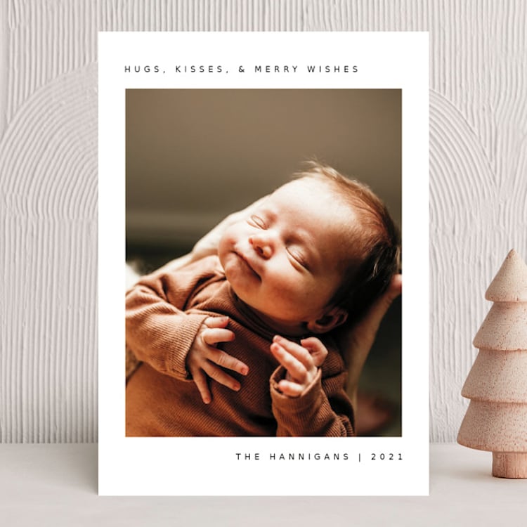 "Wonderful Gift" - Holiday Cards in Shadow by Juneau Designs - Front
