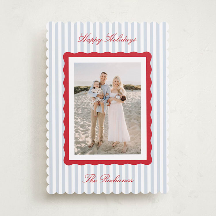 "Wavy Edge Frame" - Holiday Cards in Festive by Kelly Schmidt - Front