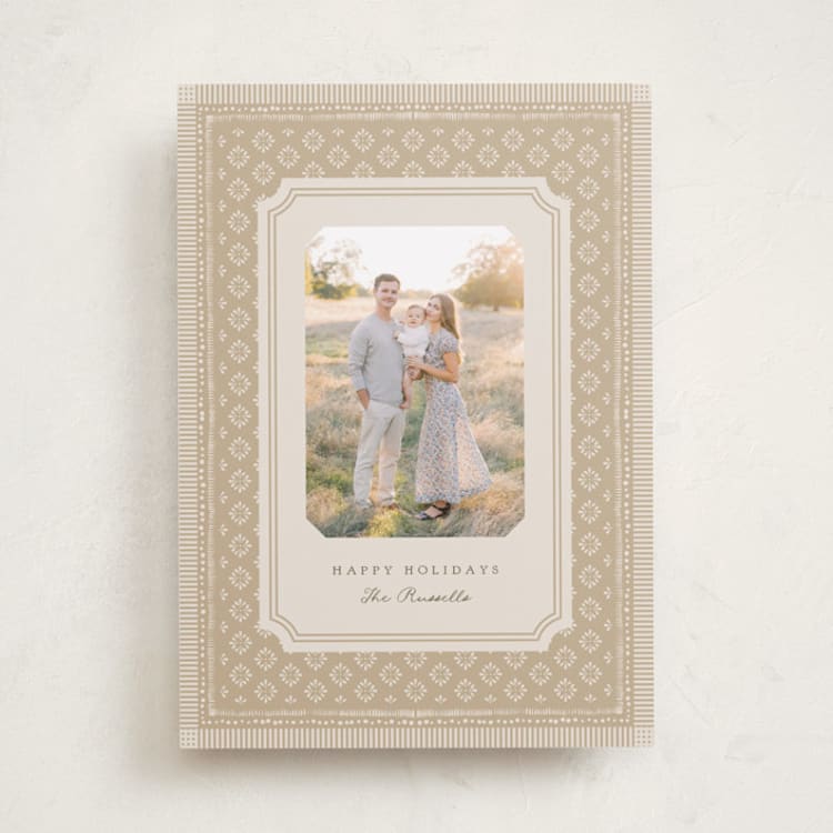 "Prairie" - Holiday Cards in Caramel by Erin L. Wilson - Front