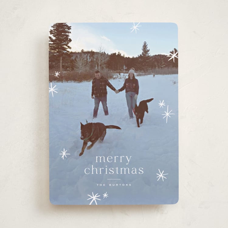 "Twinkle!" - Holiday Cards in Snow by Wildfield Paper Co - Front