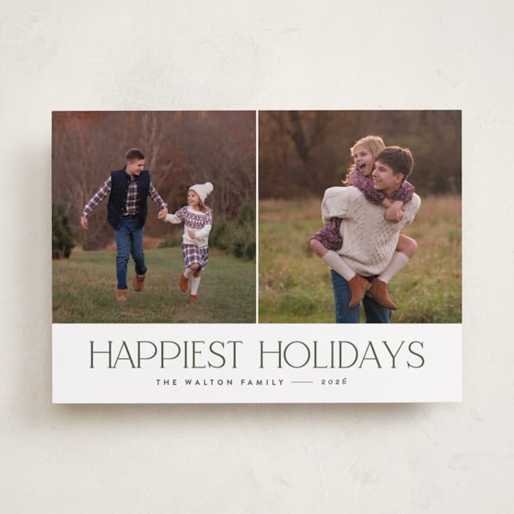 "serif" - Holiday Cards in Pine by JoAnn Jinks - Front