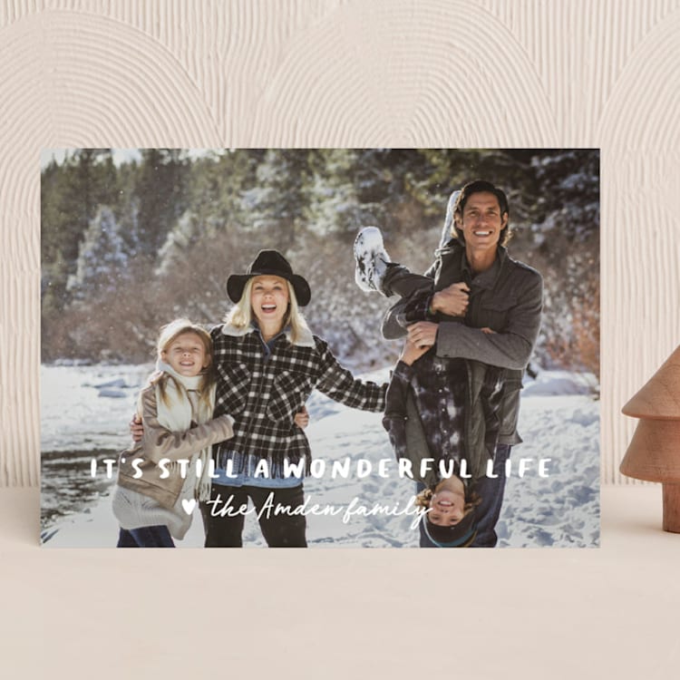 "still wonderful" - Holiday Cards in Snow by Sara Hicks Malone - Front