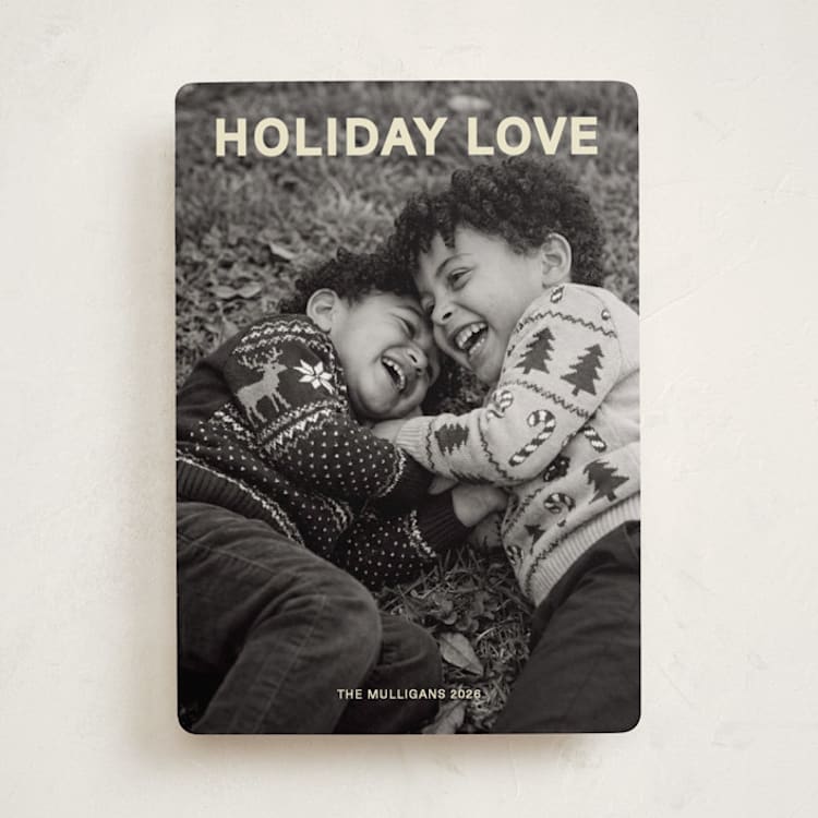 "Holiday Love" - Holiday Cards in Eggnog by Ani Somi - Front