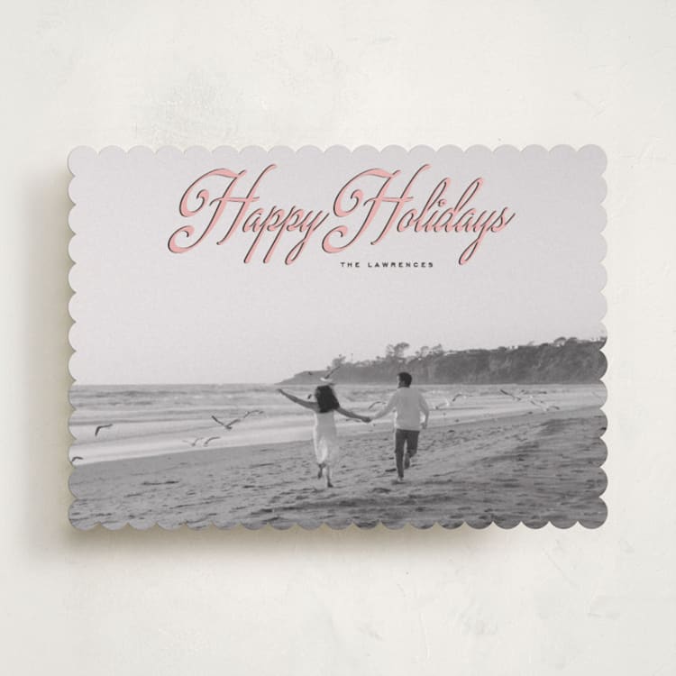 "Old Hollywood" - Holiday Cards in Gumdrop by Ekko Studio - Front