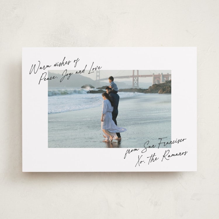 "Written it" - Holiday Cards in Vanilla by Creo Study - Front