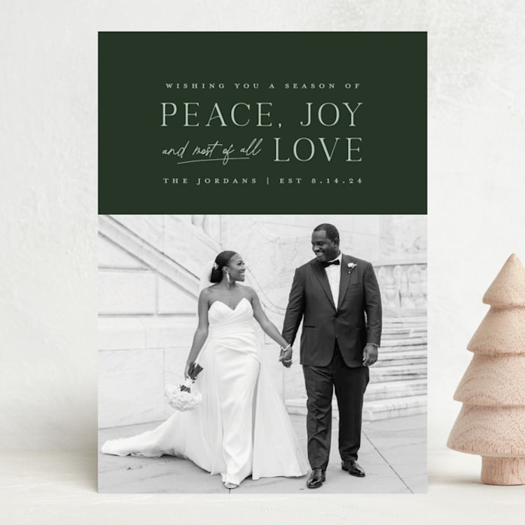 "Most of All" - Holiday Cards in Pine by Heather Cairl - Front