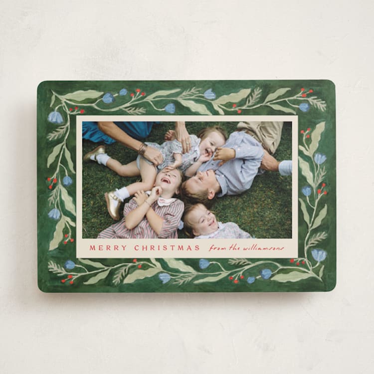 "Verdant" - Holiday Cards in Pine by Amy Kross - Front