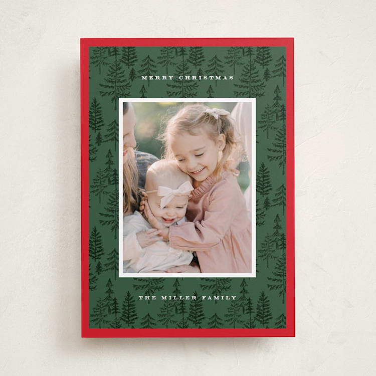 "Durham" - Holiday Cards in Pine by Amy Kross - Front