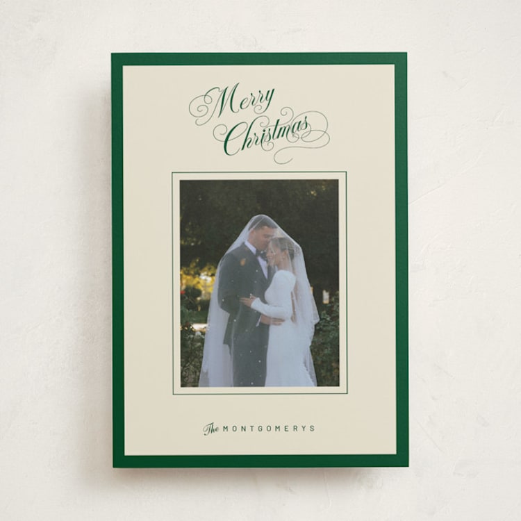 "Christmas Elegance" - Holiday Cards in Forest by Jen Ramsey - Front