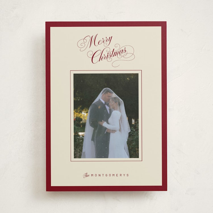 "Christmas Elegance" - Holiday Cards in Mulled Wine by Jen Ramsey - Front