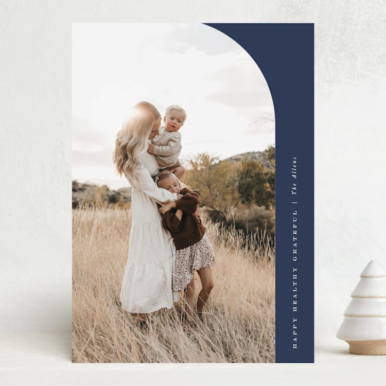 "Minimal & Modern" - Holiday Cards in Waves by Brandy Folse - Front