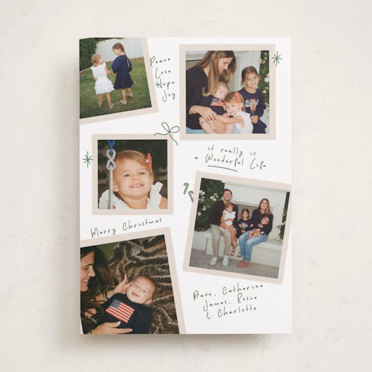"Personal Note" - Holiday Cards in Pine Needle by Owl and Toad - Front