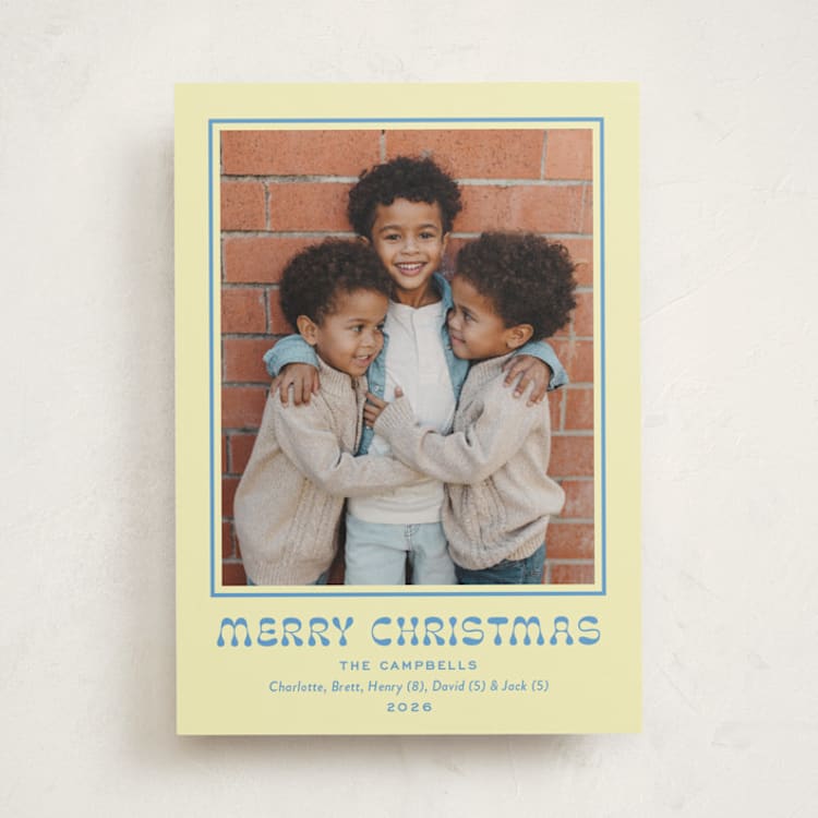 "Dutch" - Holiday Cards in Butter by Megan Davis - Front