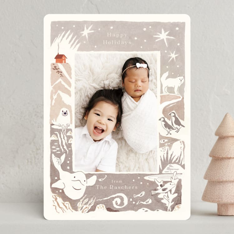 "Winter Chill" - Holiday Cards in Cool by Morgan Ramberg - Front