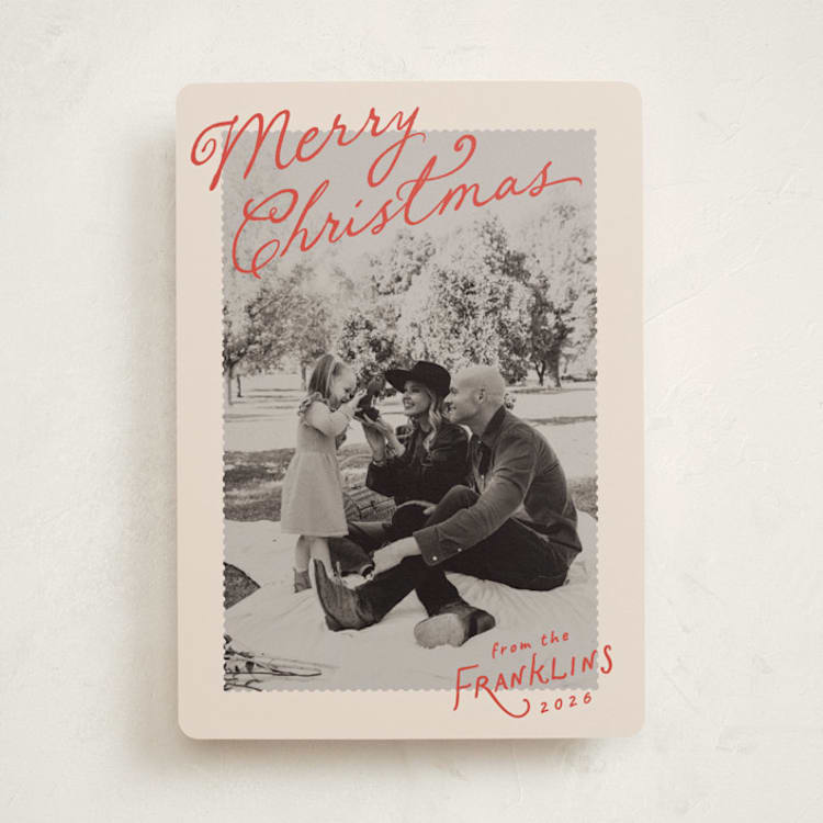 "Icing" - Holiday Cards in Santa Suit by Everett Paper Goods - Front